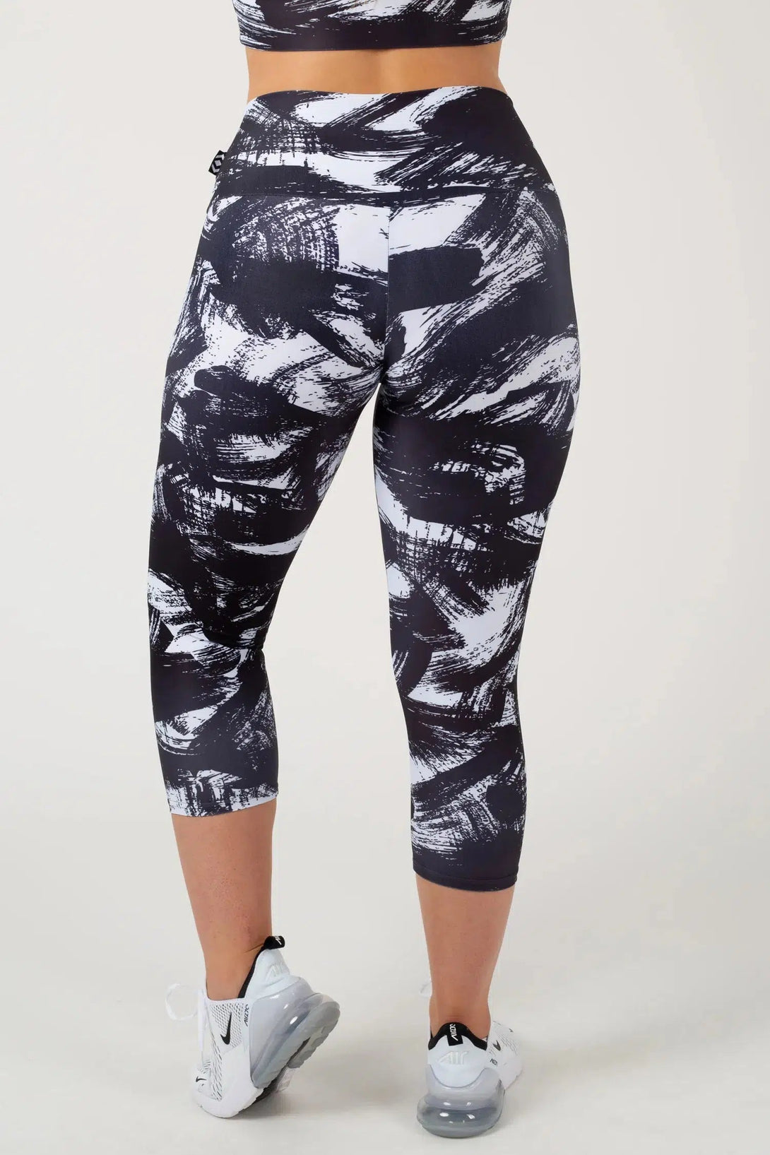 Destruction Performance - High Waisted Capri Leggings-Activewear-Exoticathletica