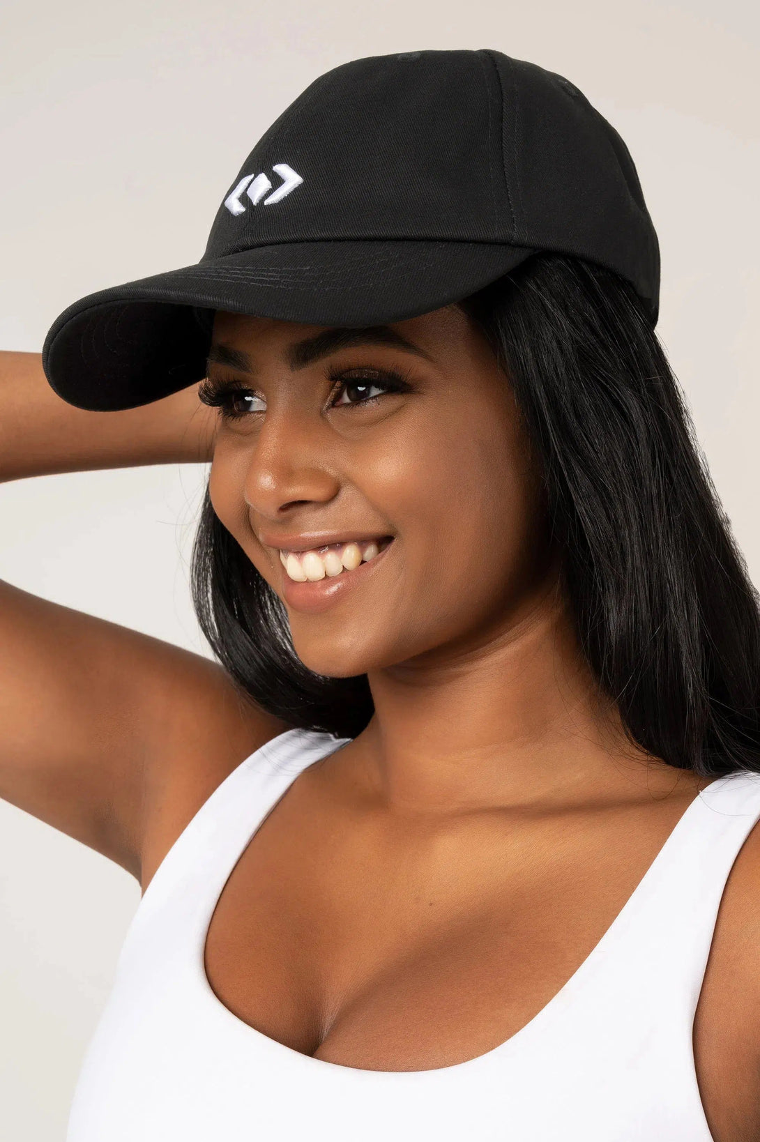 Diamond Baseball Cap - Black-9358328178316-Activewear-Exoticathletica