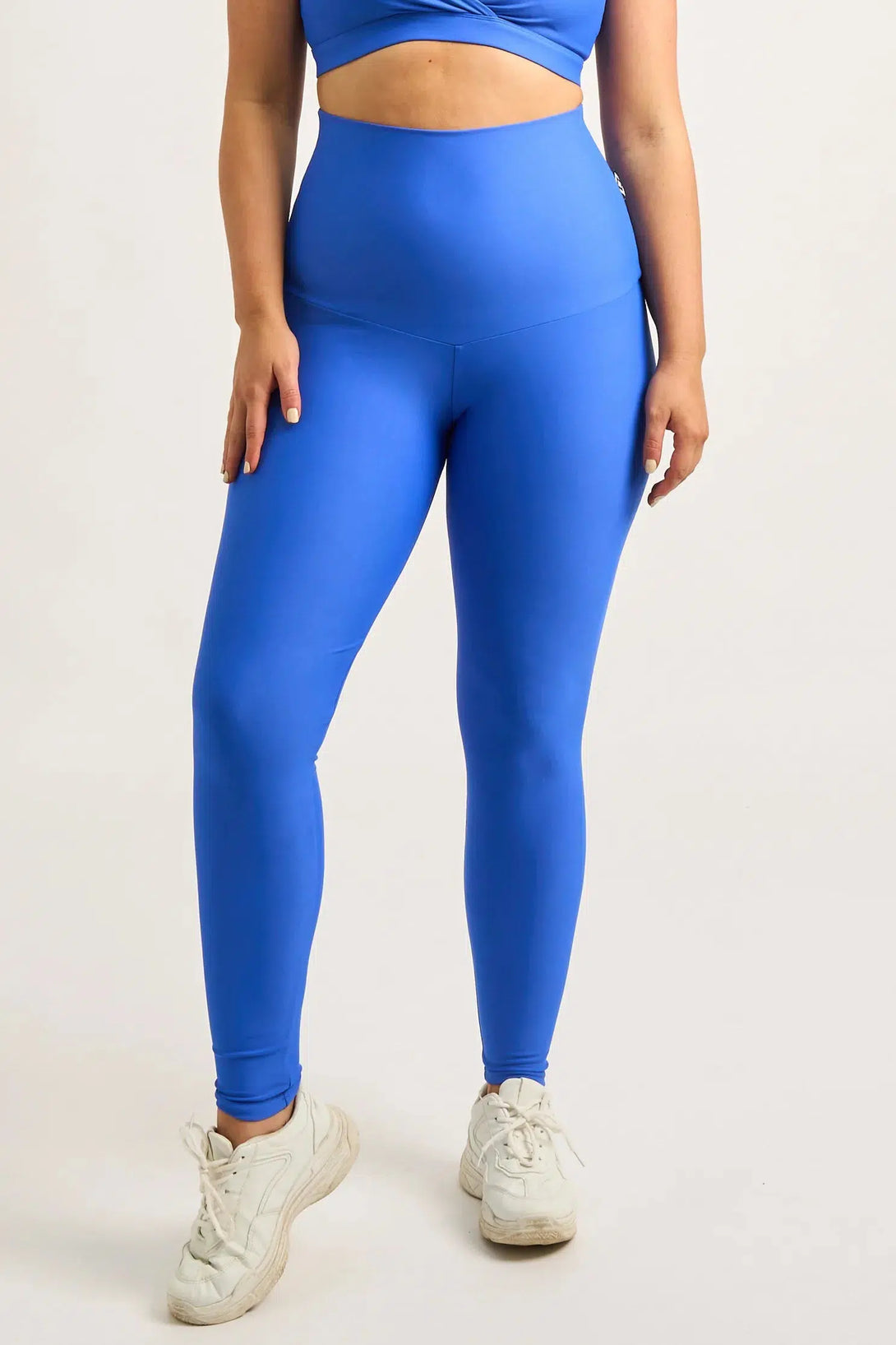 Electric Blue Performance - Extra High Waisted Leggings-9358328347705-Activewear-Exoticathletica