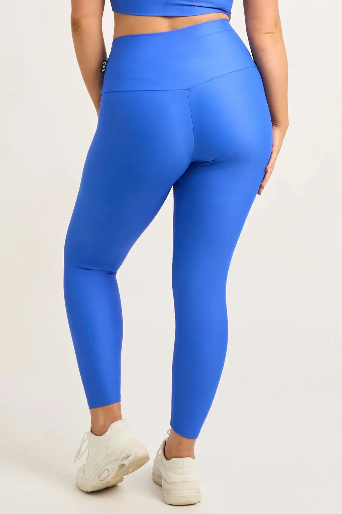 Electric Blue Performance - High Waisted 7/8 Leggings-Activewear-Exoticathletica