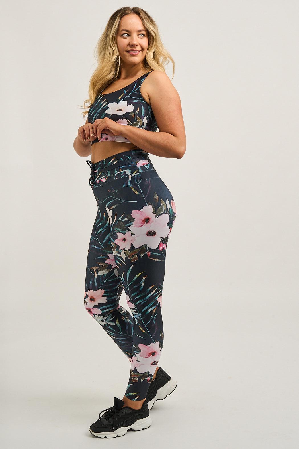 Exotic At Heart Performance - Drawstring High Waisted Leggings-Activewear-Exoticathletica