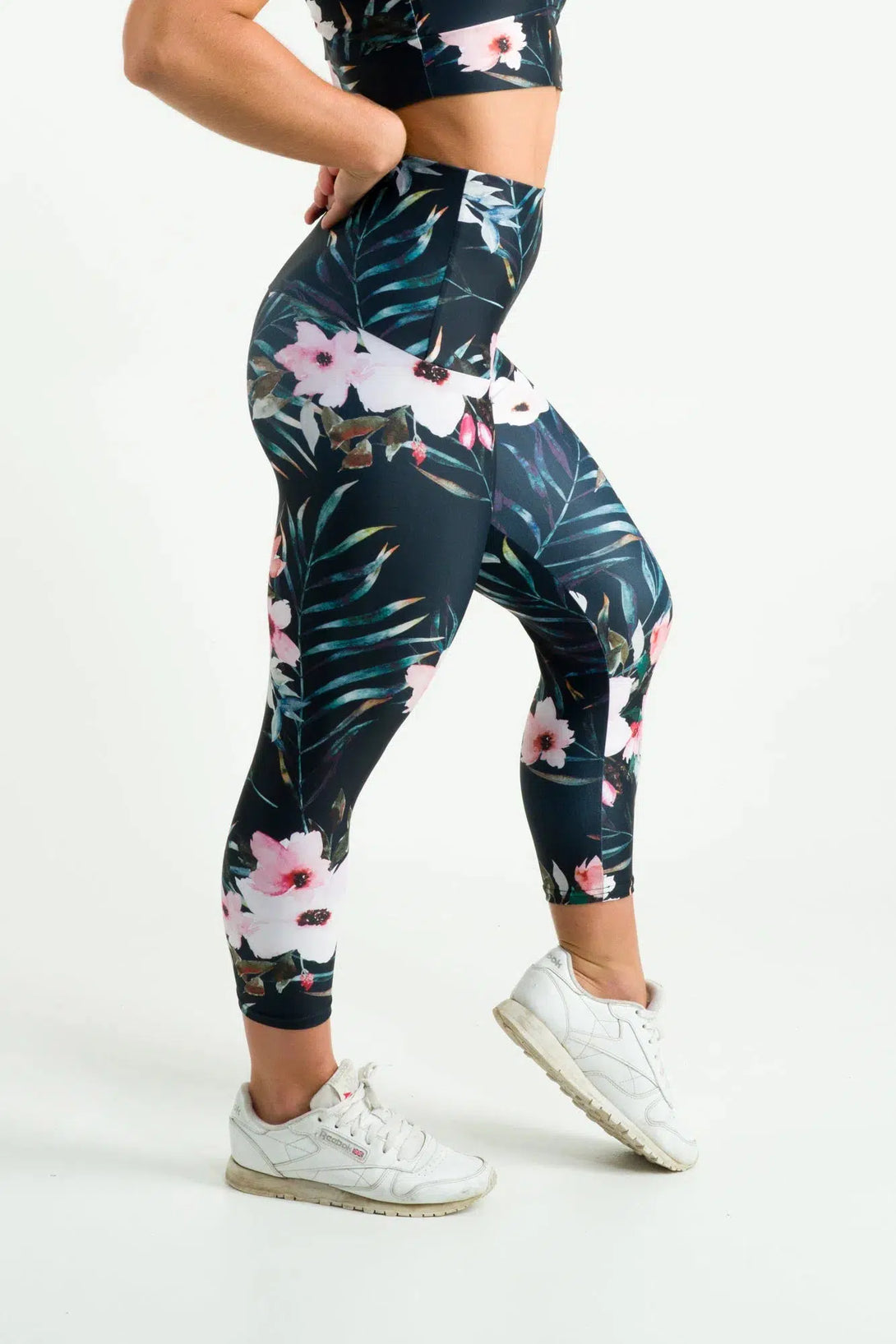 Exotic At Heart Performance - Extra High Waisted Capri Leggings-Activewear-Exoticathletica