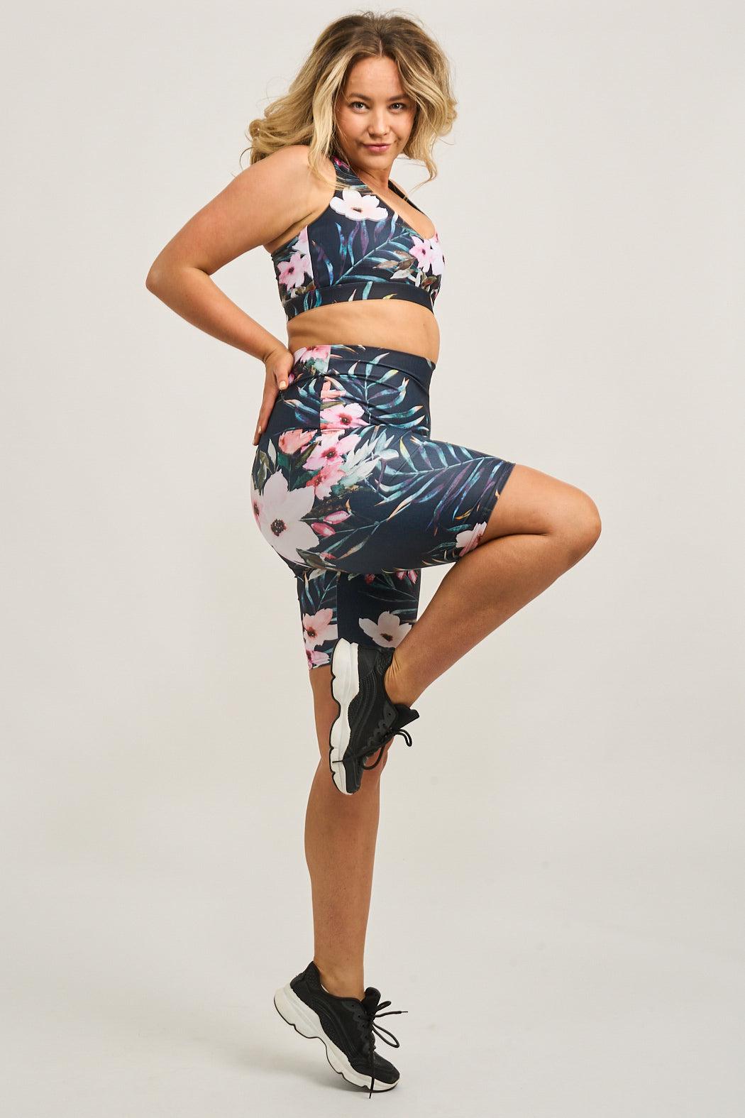 Exotic At Heart Performance - Extra High Waisted Long Shorts-Activewear-Exoticathletica