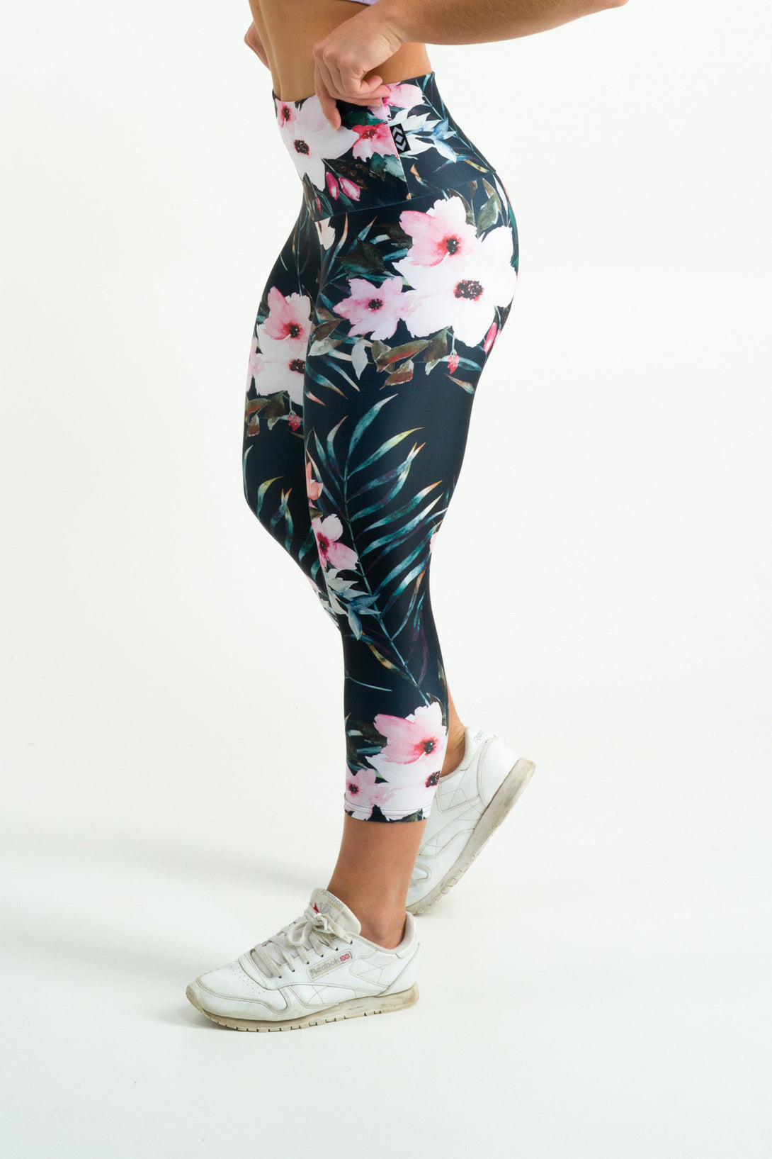 Exotic at Heart Performance - High Waisted Capri Leggings-Activewear-Exoticathletica