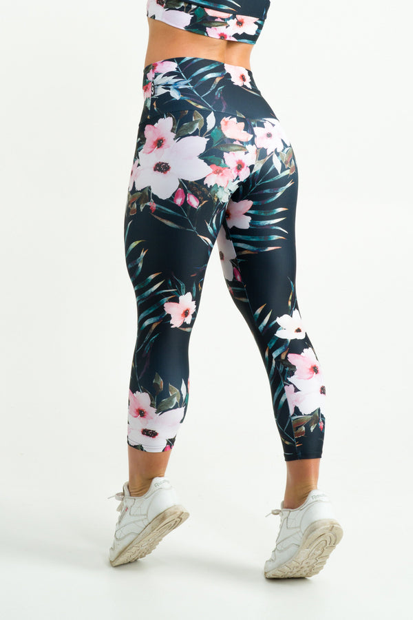 Exotic at Heart Performance - High Waisted Capri Leggings-Activewear-Exoticathletica