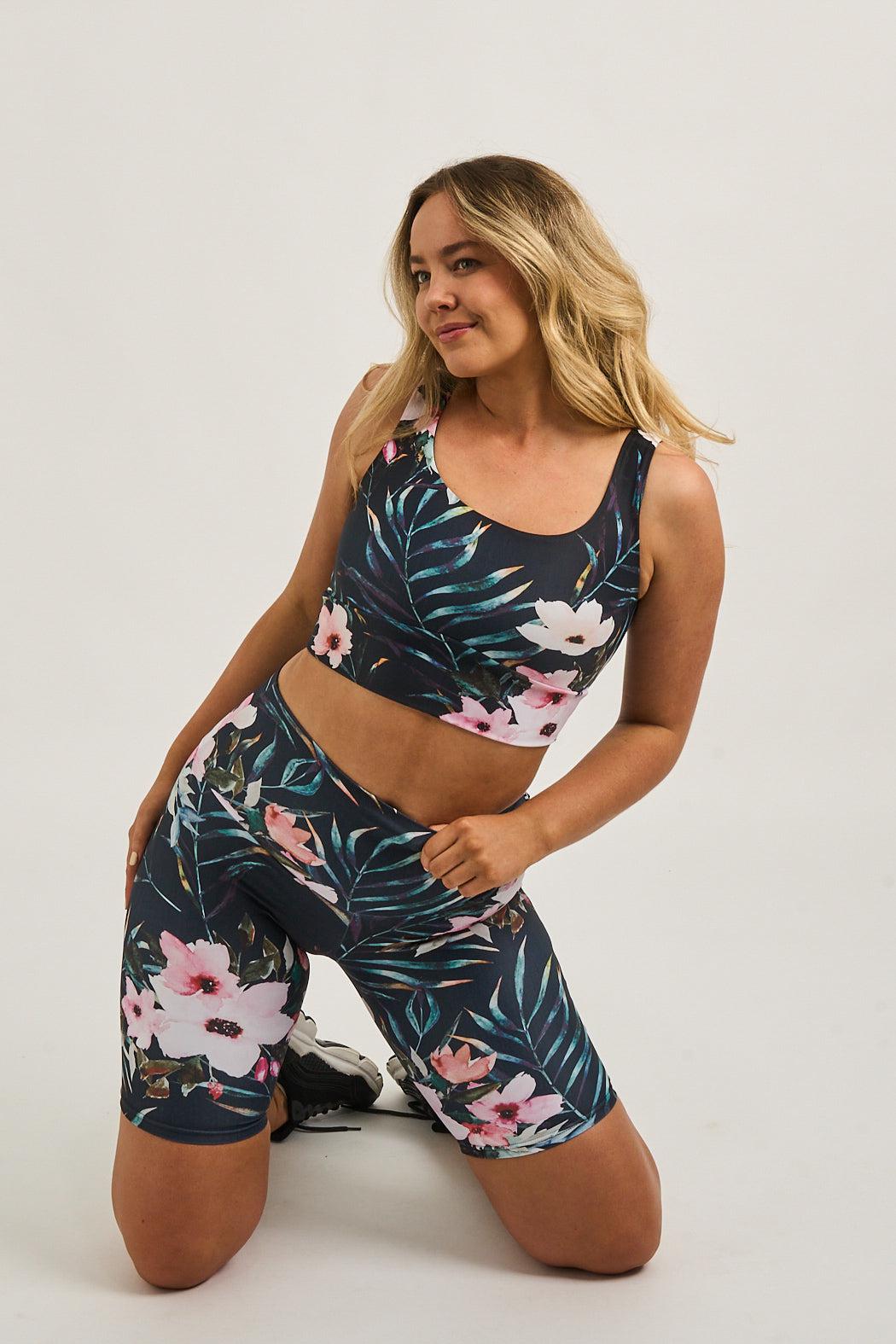 Exotic at Heart Performance - High Waisted Long Shorts-9645395-Activewear-Exoticathletica