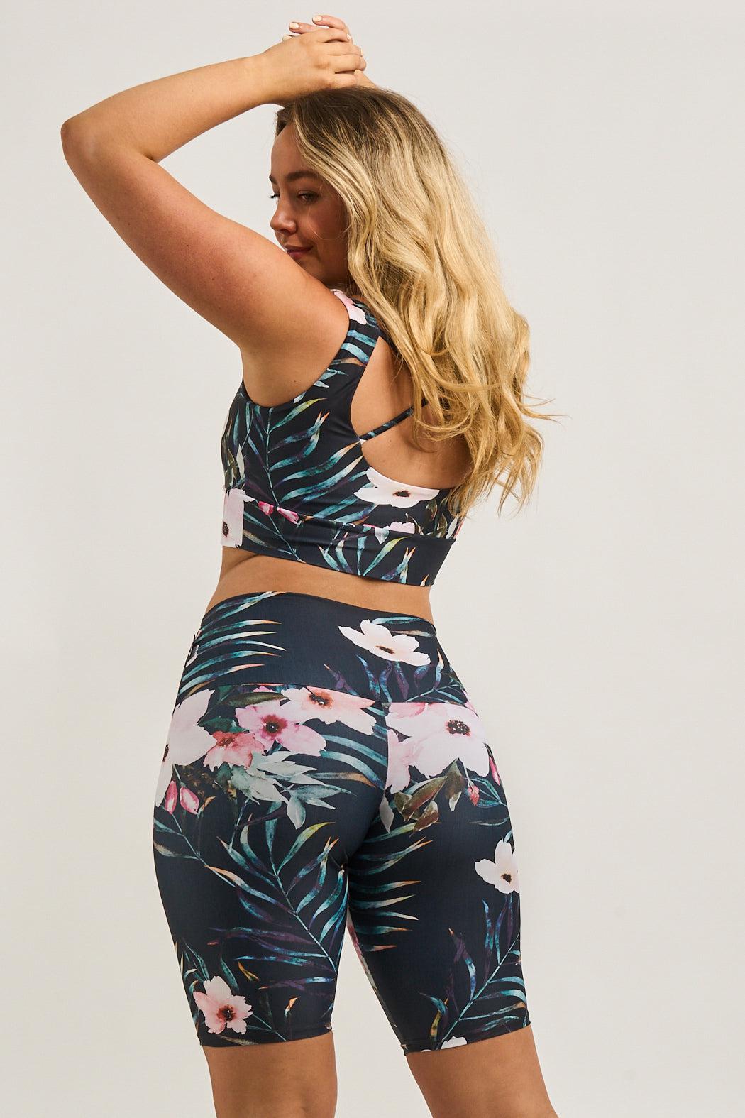 Exotic at Heart Performance - High Waisted Long Shorts-Activewear-Exoticathletica