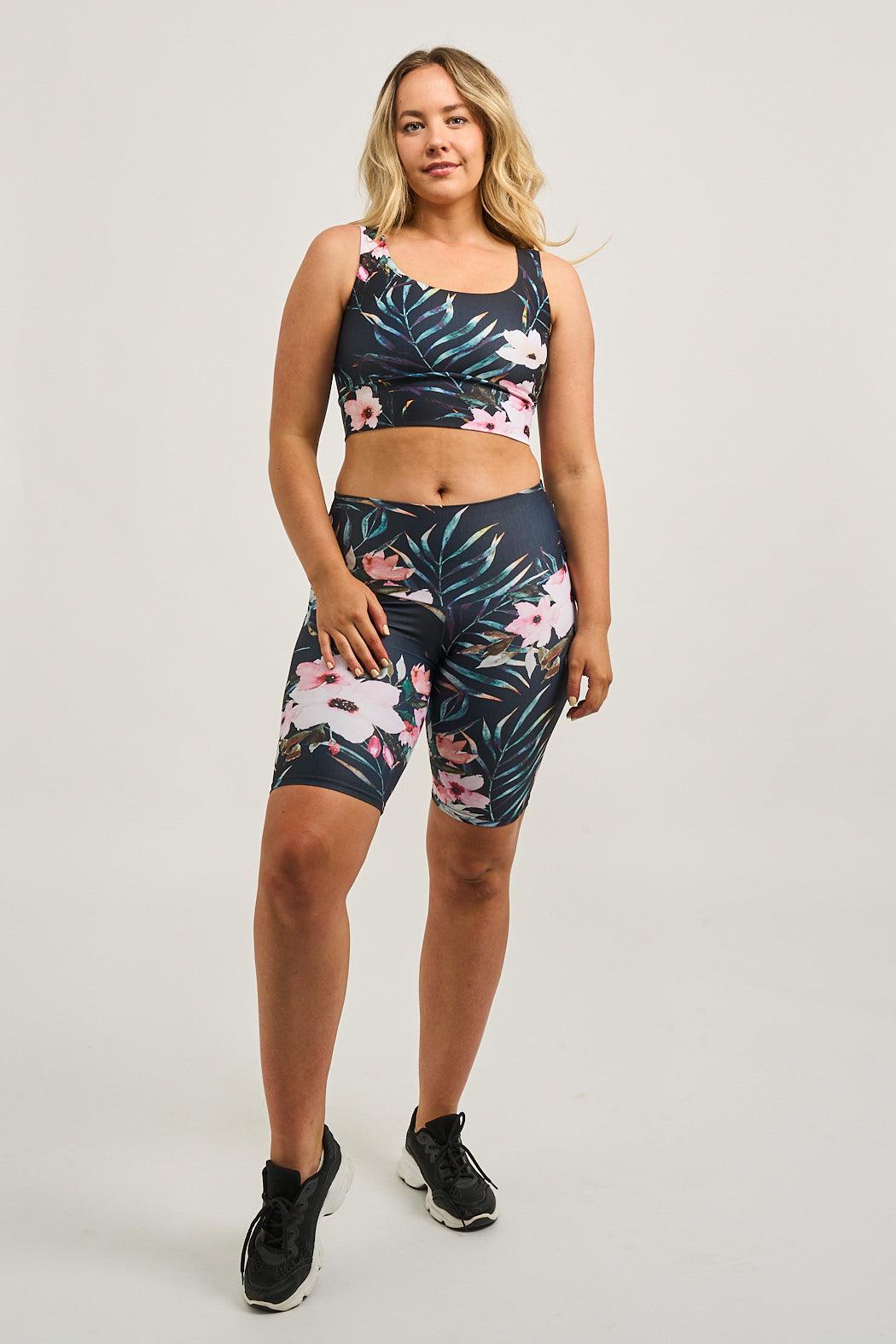 Exotic at Heart Performance - High Waisted Long Shorts-Activewear-Exoticathletica