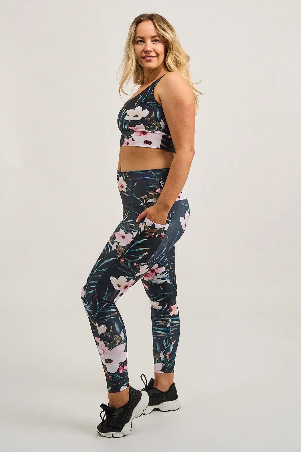 Exotic At Heart Performance - Panel Pocket High Waisted Leggings-Activewear-Exoticathletica