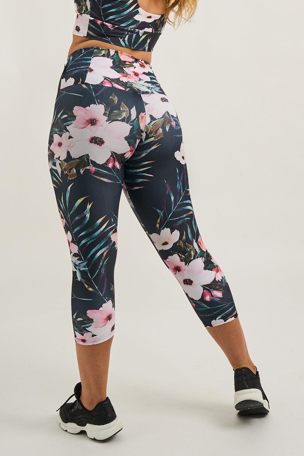 Exotic At Heart Performance - Tummy Control High Waisted Capri Leggings-9358328354369-Activewear-Exoticathletica