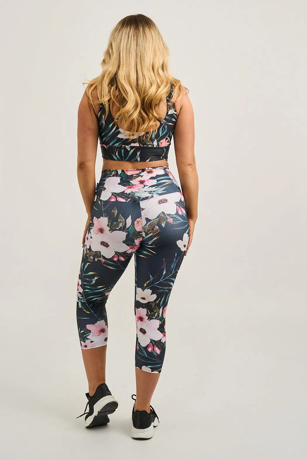 Exotic At Heart Performance - Tummy Control High Waisted Capri Leggings-Activewear-Exoticathletica