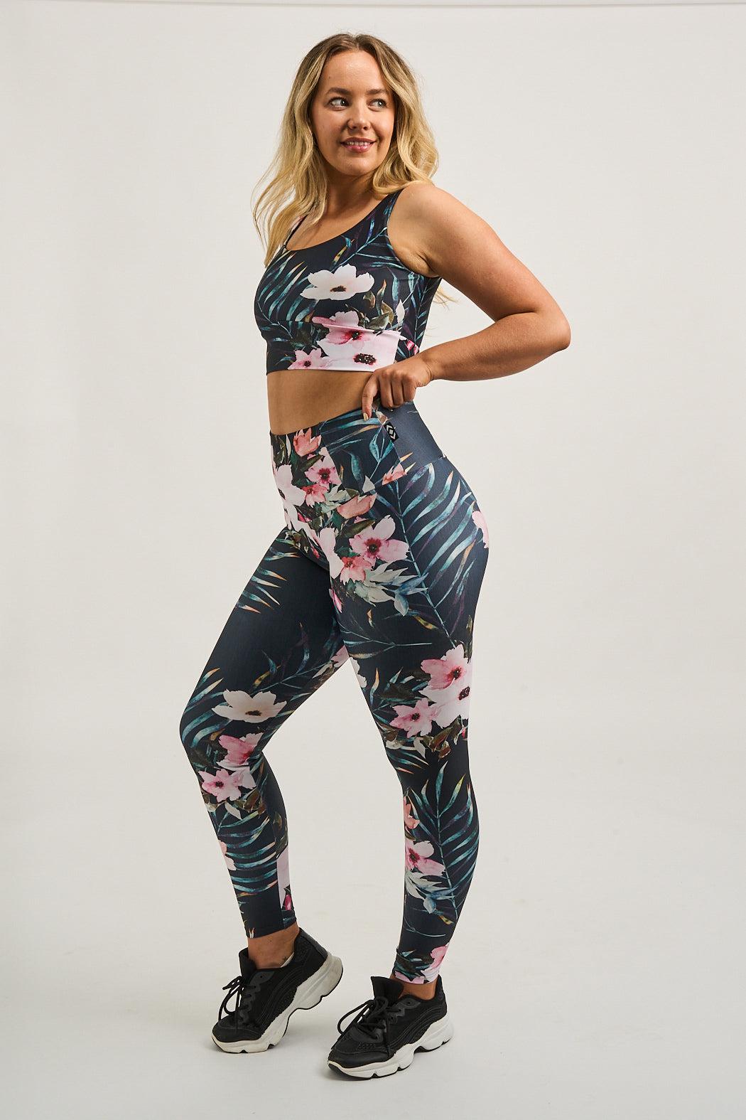 Exotic At Heart Performance - Tummy Control High Waisted Leggings-Activewear-Exoticathletica