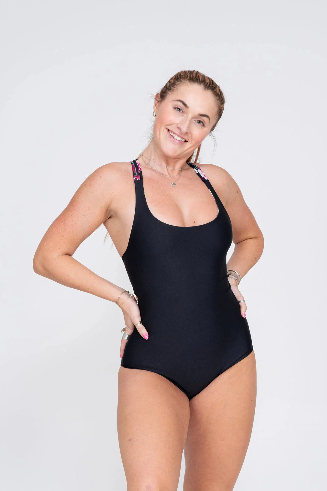 Exotic At Heart Silky - Cross Over One Piece W/ Extra Coverage Bottoms-Activewear-Exoticathletica