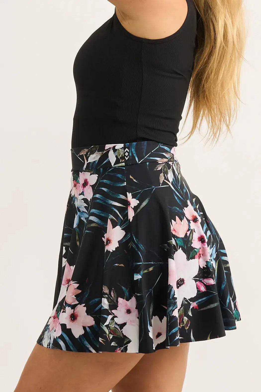 Exotic at Heart Silky - Narrow Waisted Mini Skater Skirt-1000013425-Activewear-Exoticathletica