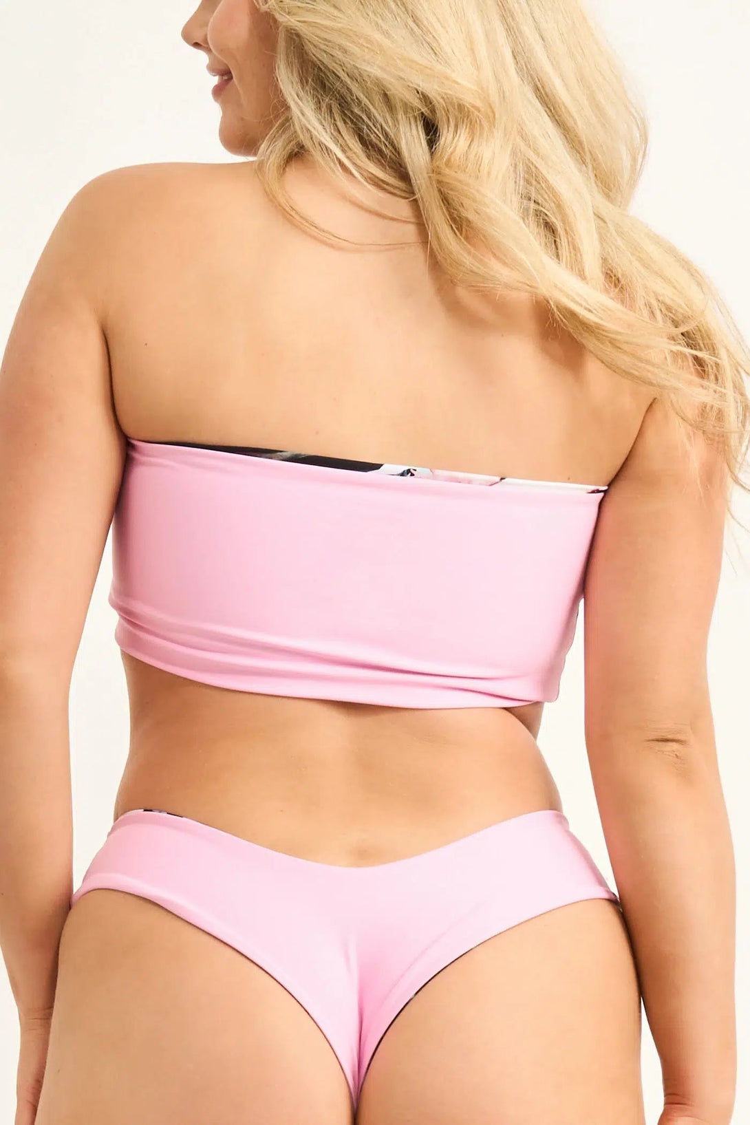 Exotic At Heart Silky - Reversible Bandeau Bikini Top-Activewear-Exoticathletica