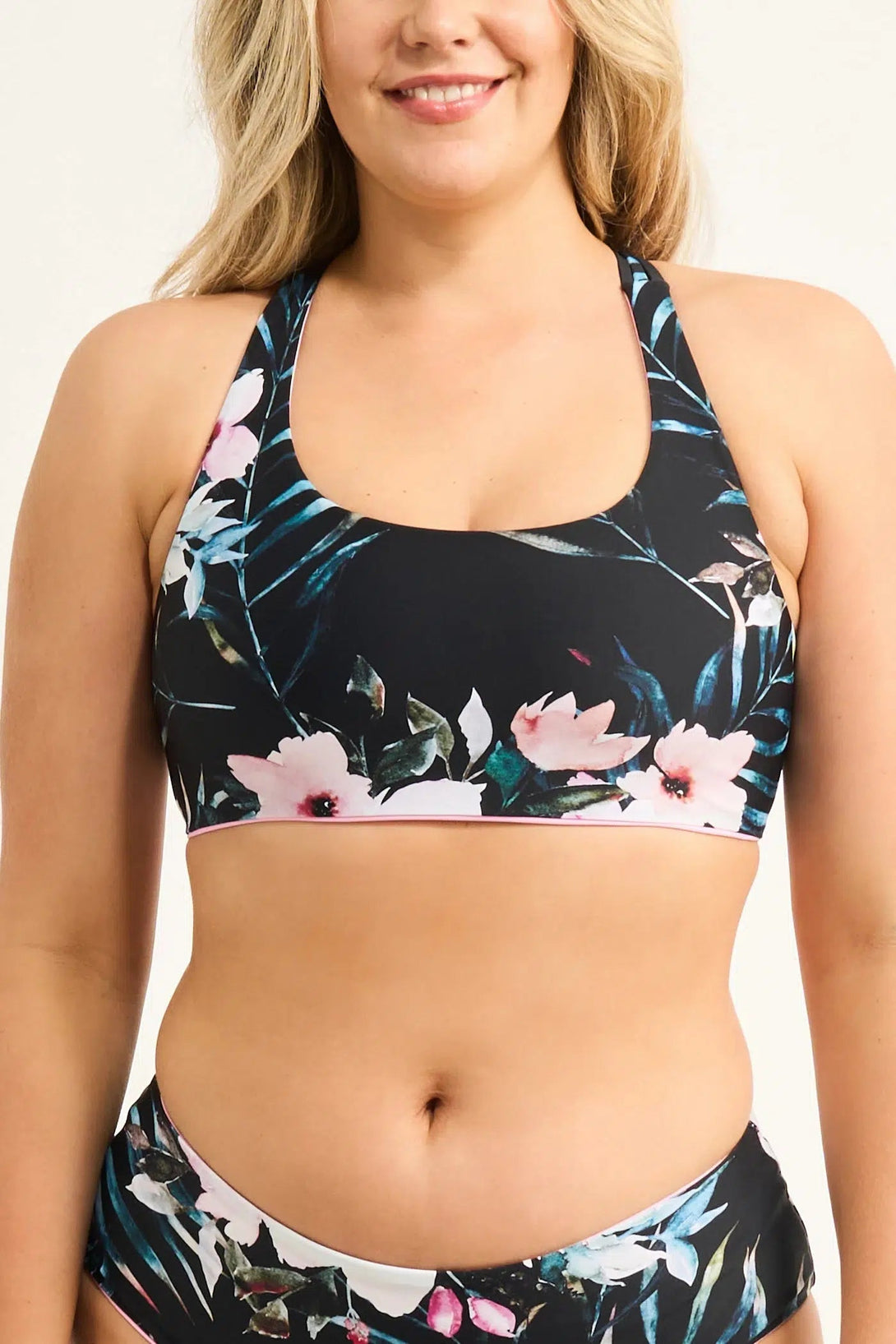 Exotic At Heart Silky - Reversible Cross Over Bikini Top-9358328362234-Activewear-Exoticathletica