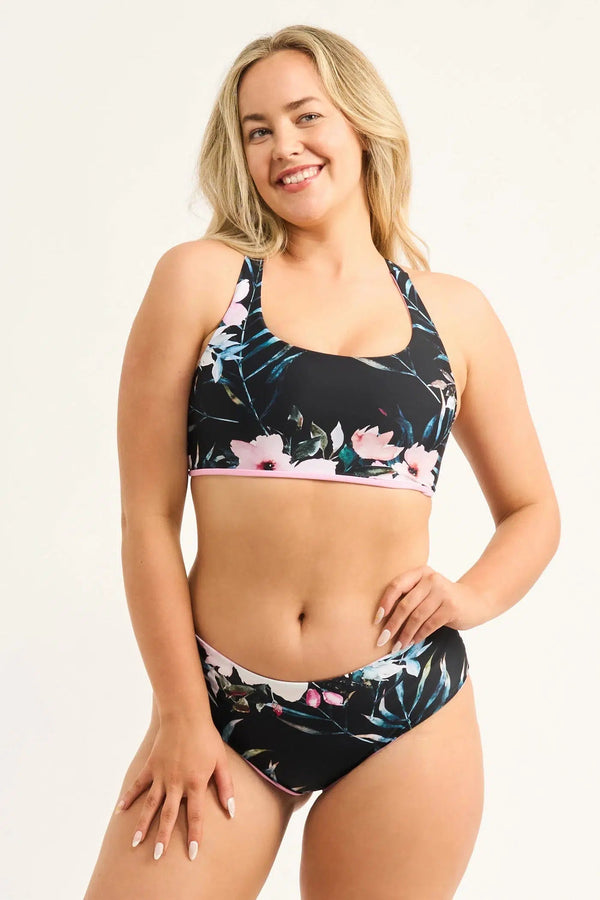 Exotic At Heart Silky - Reversible Cross Over Bikini Top-Activewear-Exoticathletica