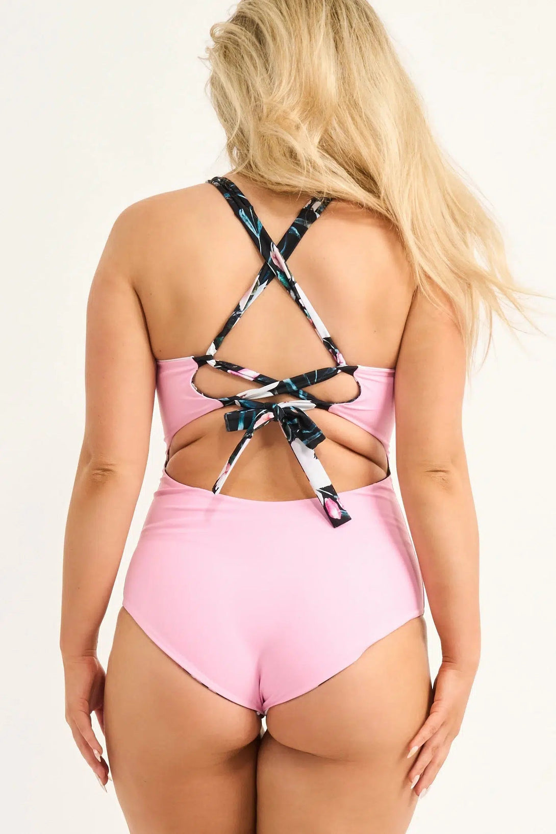 Exotic At Heart Silky - Reversible Cross Over One Piece W/ Extra Coverage Bottoms-Activewear-Exoticathletica