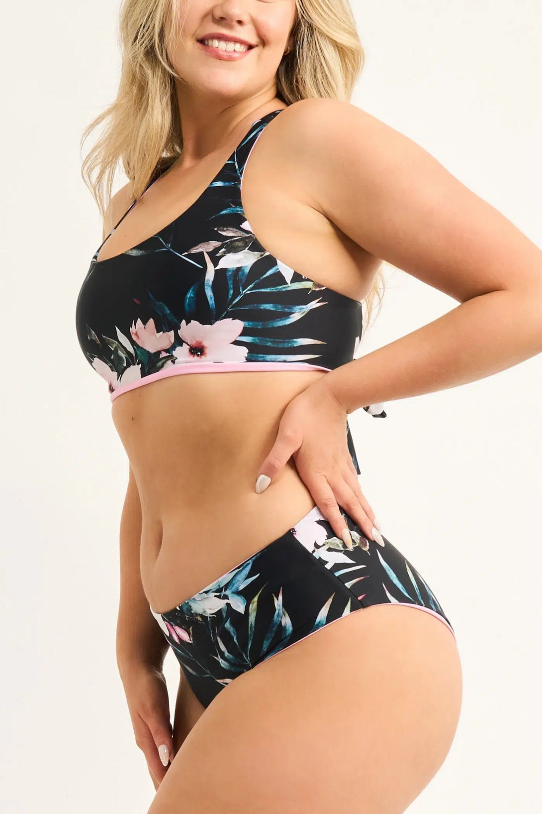 Exotic At Heart Silky - Reversible Full Coverage Brief Bikini Bottoms-Activewear-Exoticathletica