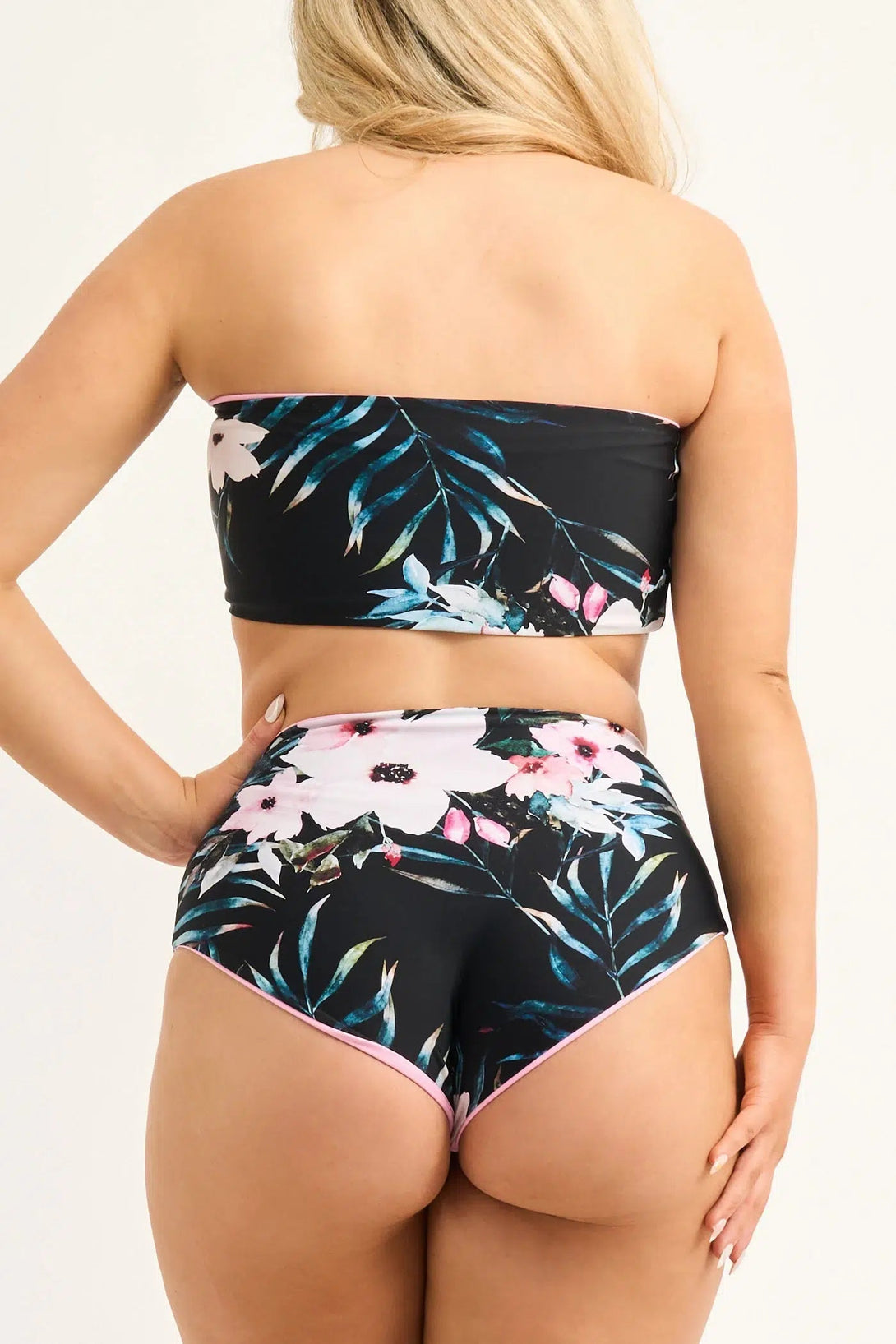 Exotic At Heart Silky - Reversible High Waisted Extra Coverage Bikini Bottoms-Activewear-Exoticathletica