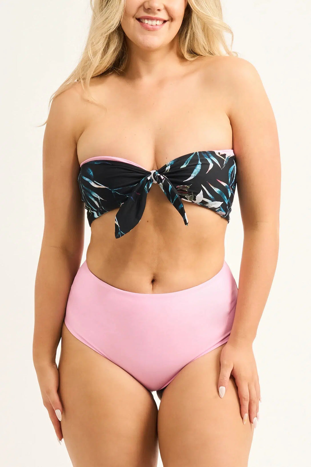 Exotic At Heart Silky - Reversible High Waisted Extra Coverage Bikini Bottoms-Activewear-Exoticathletica