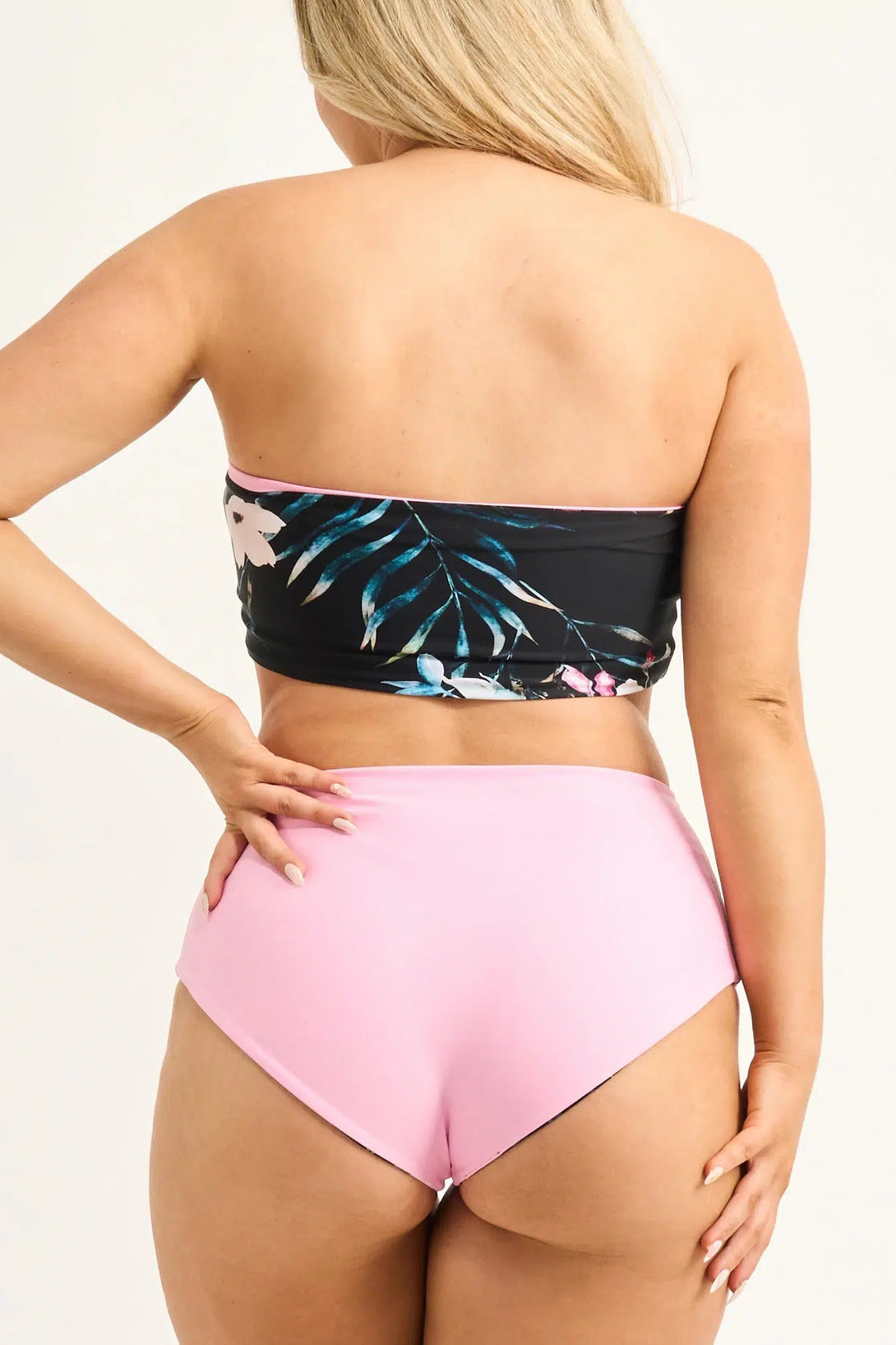 Exotic At Heart Silky - Reversible High Waisted Extra Coverage Bikini Bottoms-Activewear-Exoticathletica