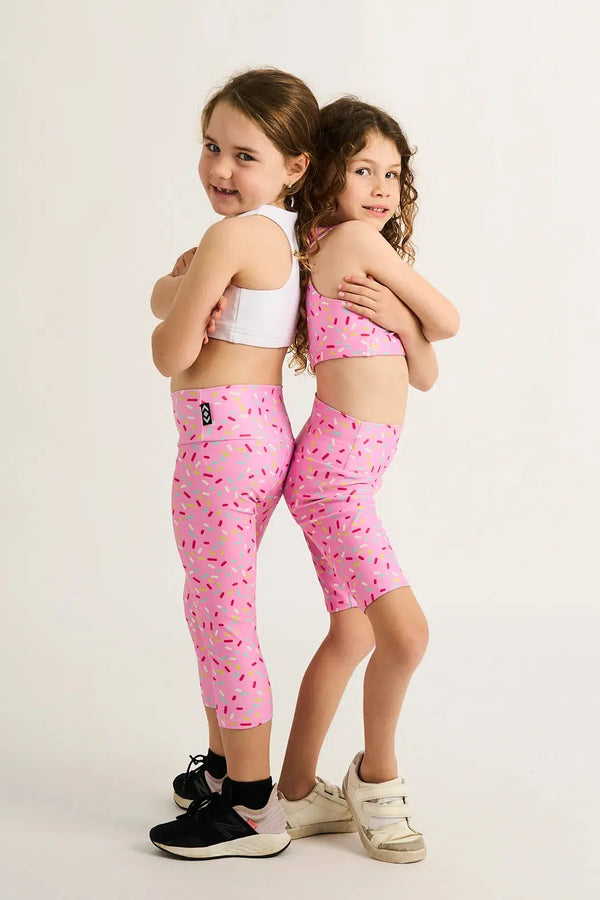 Extra Sprinkles Performance - Kids Capris-Activewear-Exoticathletica