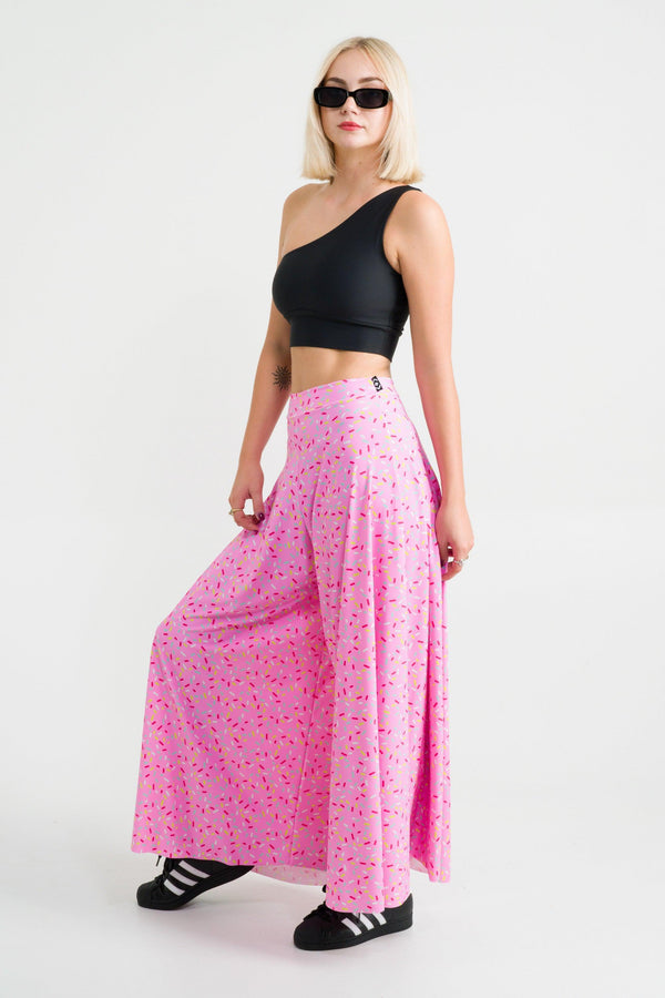 Extra Sprinkles Silky - Palazzo Pant-Activewear-Exoticathletica