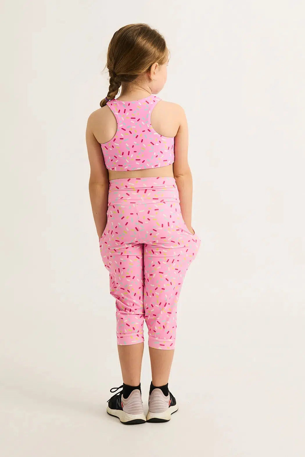 Extra Sprinkles Soft to Touch - Kids Jogger Capris-Activewear-Exoticathletica