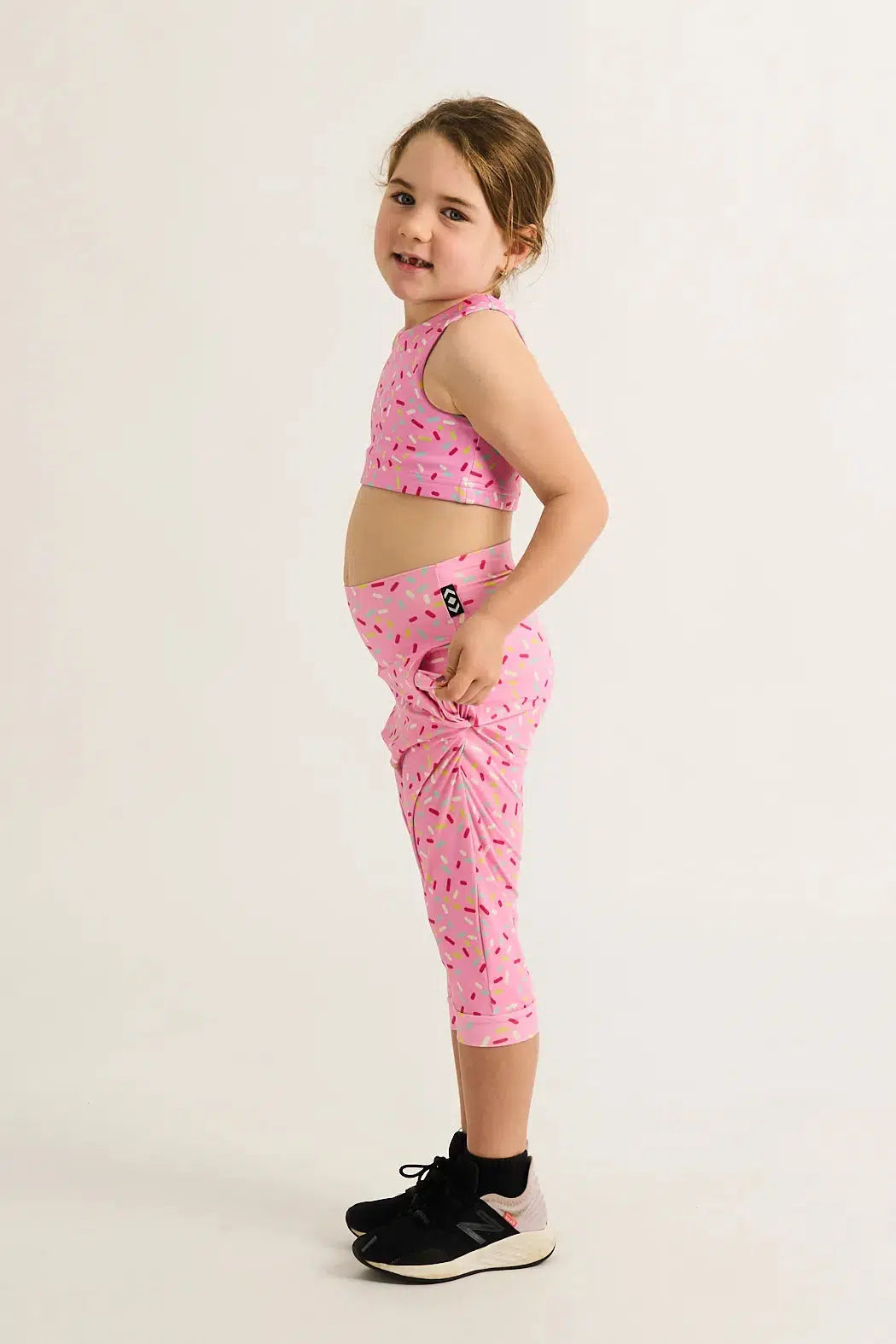 Extra Sprinkles Soft to Touch - Kids Jogger Capris-Activewear-Exoticathletica