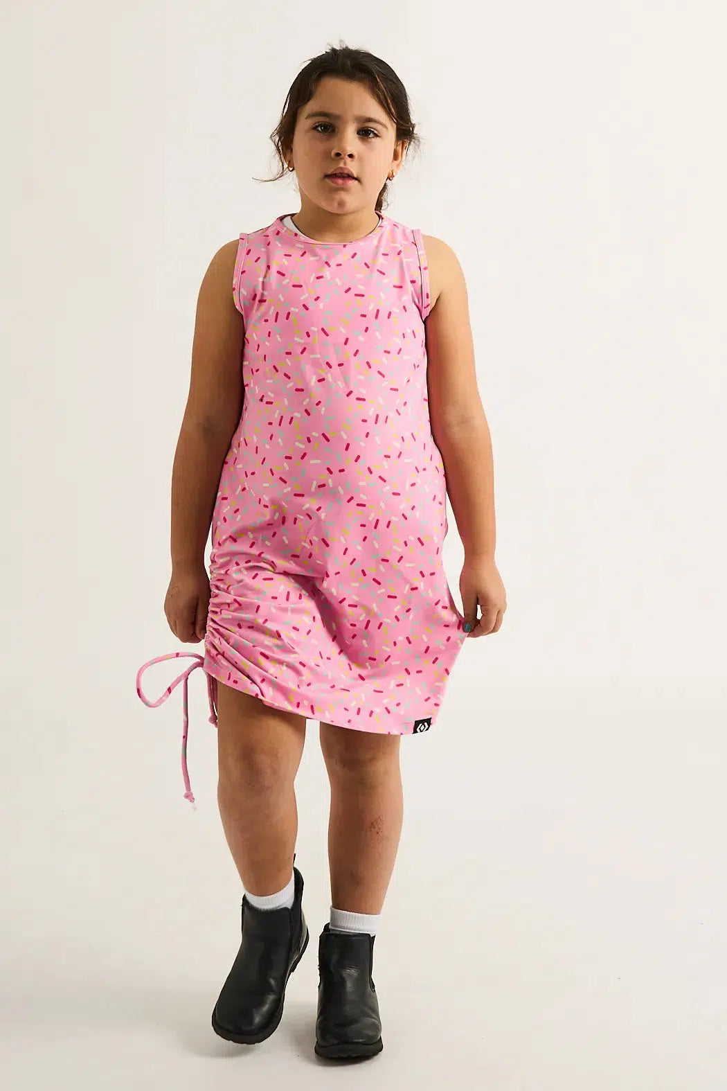 Extra Sprinkles Soft To Touch - Kids Lazy Girl Dress Tank-Activewear-Exoticathletica