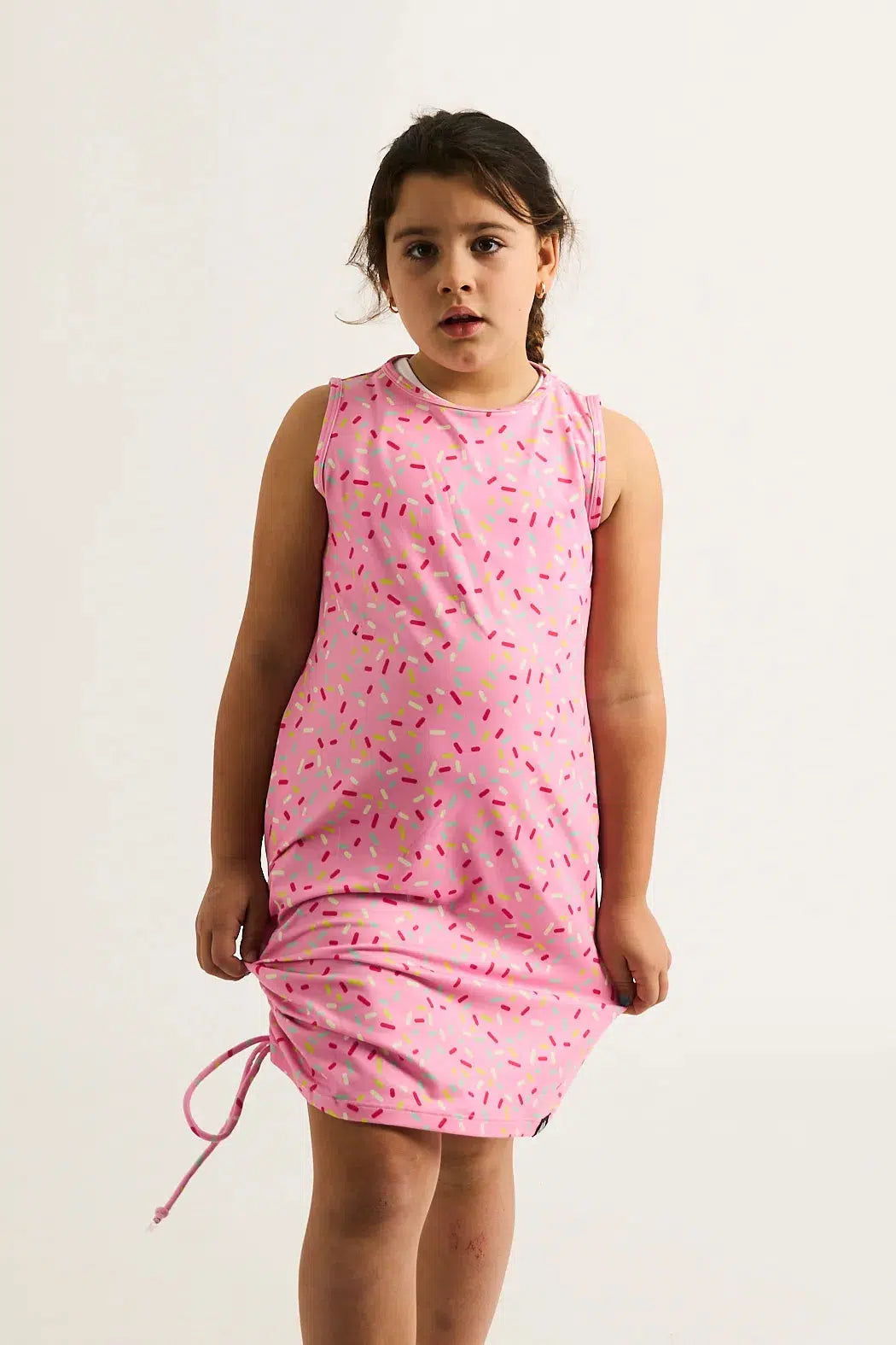 Extra Sprinkles Soft To Touch - Kids Lazy Girl Dress Tank-Activewear-Exoticathletica