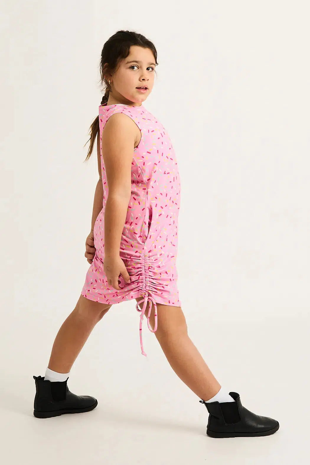 Extra Sprinkles Soft To Touch - Kids Lazy Girl Dress Tank-Activewear-Exoticathletica