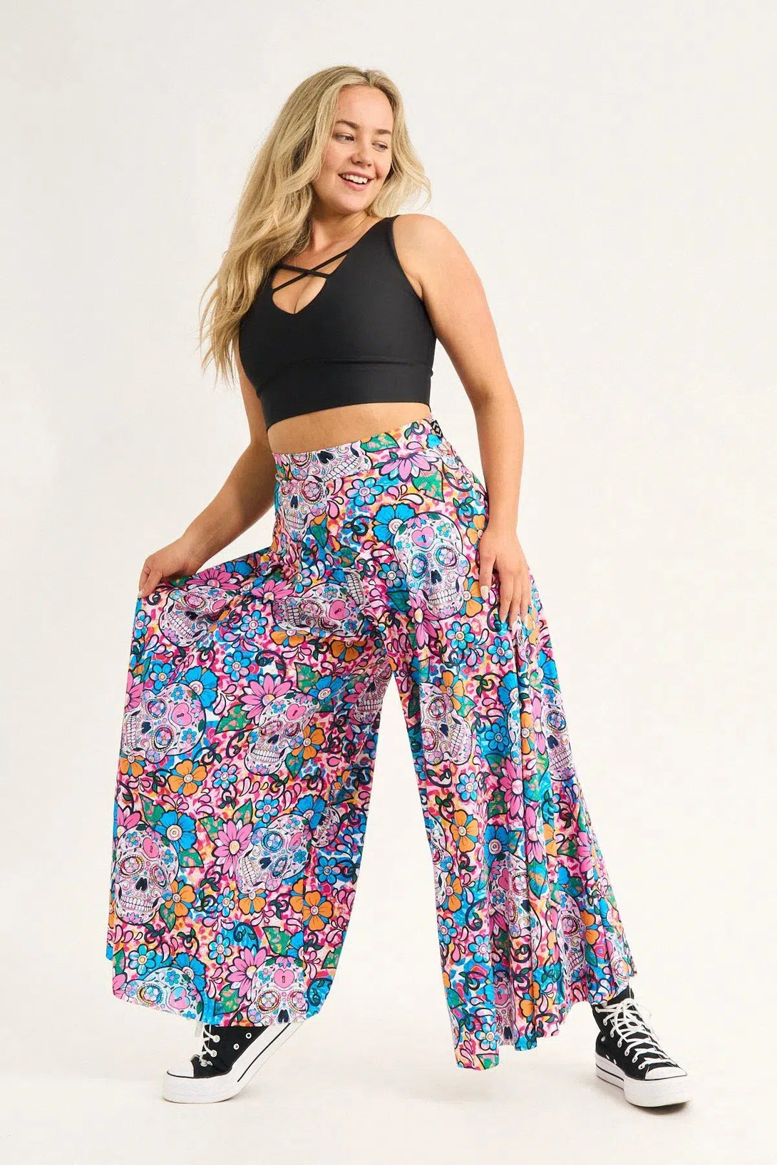 Fiesta Sista Silky - Palazzo Pant-Activewear-Exoticathletica