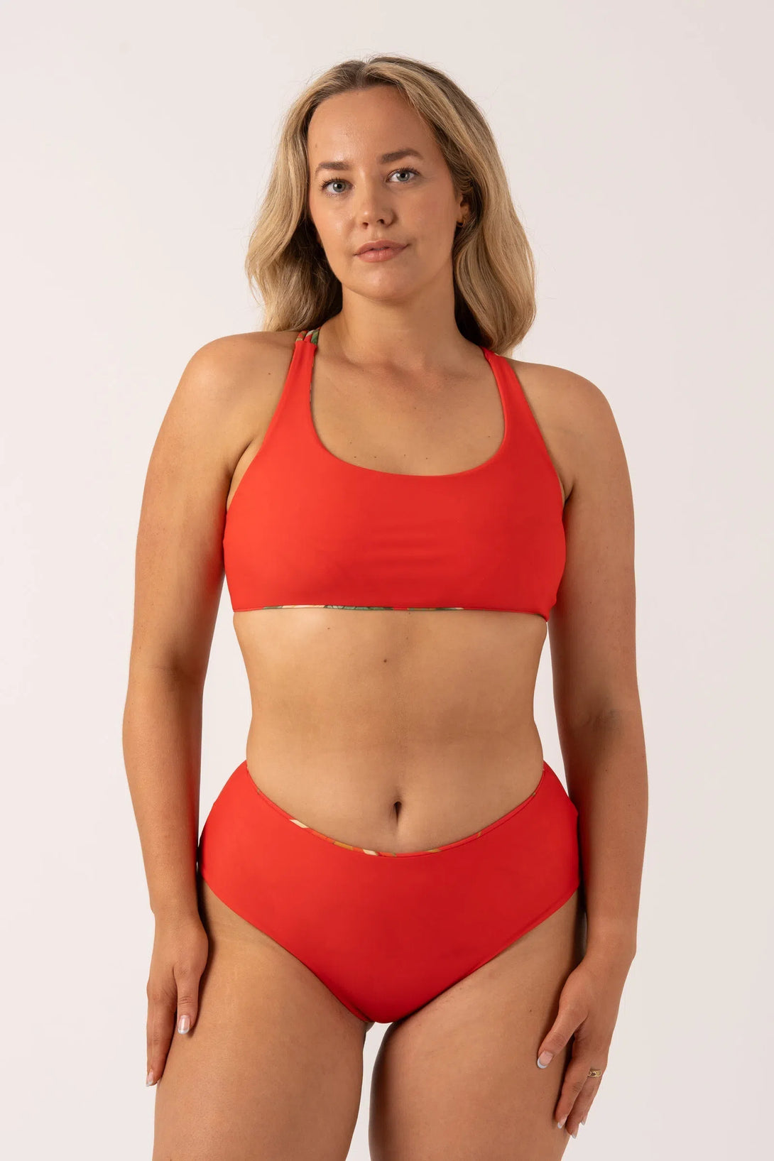 Flame Tropico Silky - Reversible Tie Back Bikini Top-Activewear-Exoticathletica