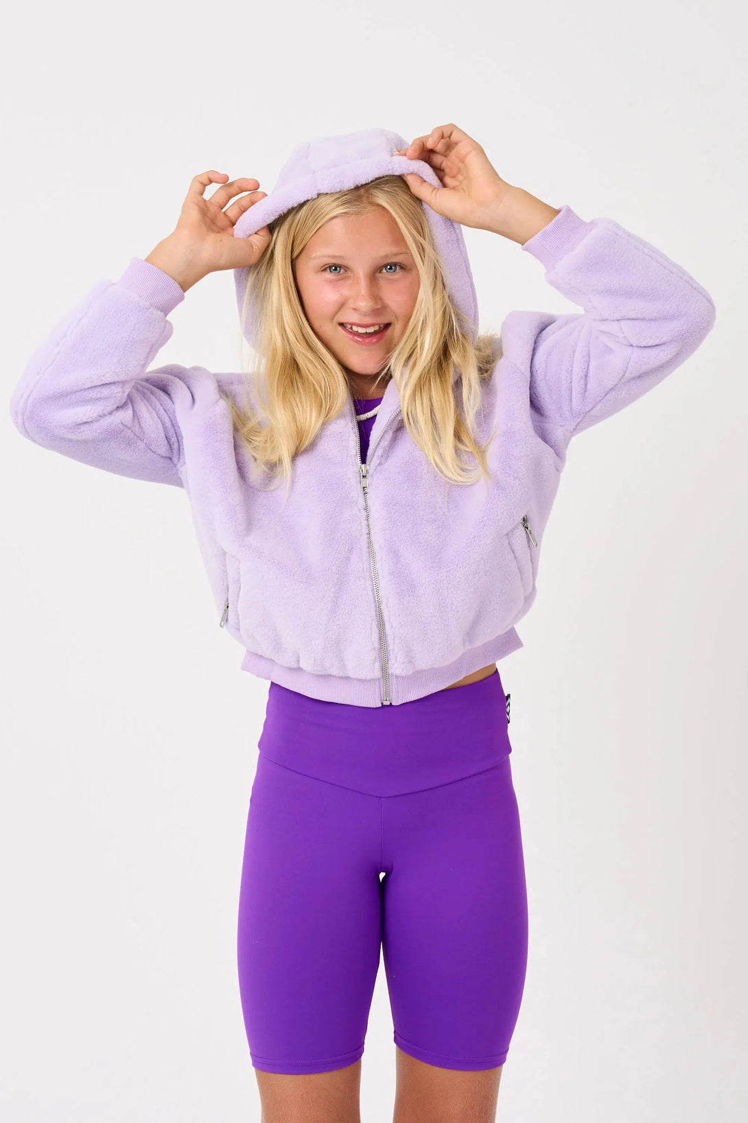 Floofy Furr Kids Floofy Jacket - Pastel Purple-Activewear-Exoticathletica