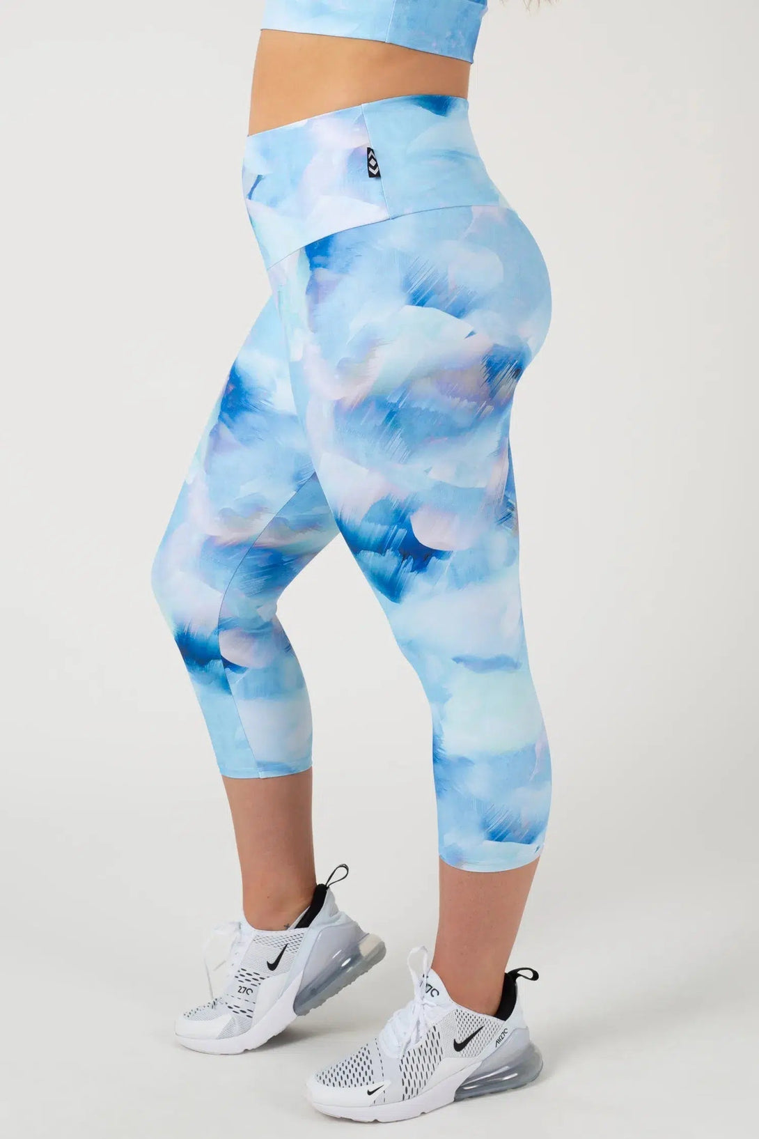 Fluid Performance - High Waisted Capri Leggings-9358328377863-Activewear-Exoticathletica