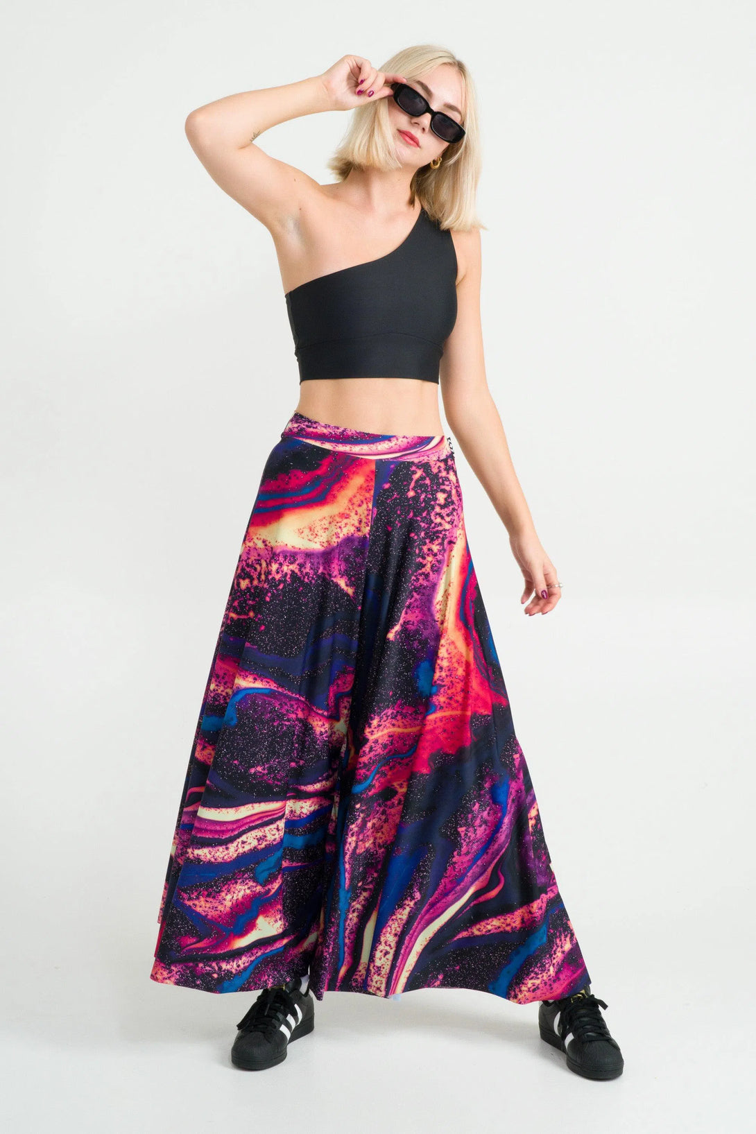 Free Spirits Pink Silky - Palazzo Pant-Activewear-Exoticathletica