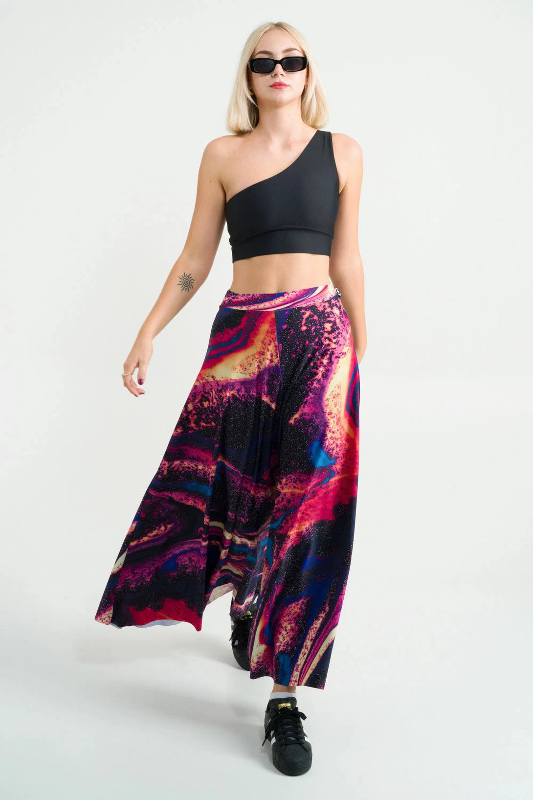 Free Spirits Pink Silky - Palazzo Pant-Activewear-Exoticathletica