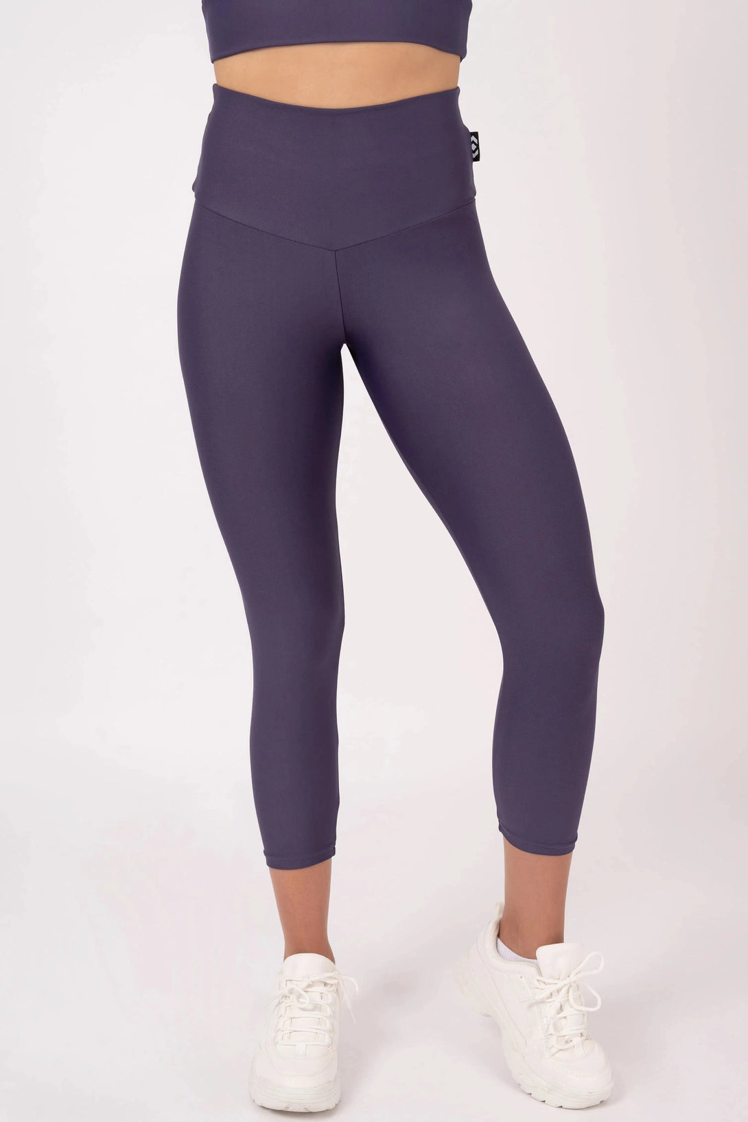 Grape Performance - Double Booty Scrunch High Waisted Capri Leggings-Activewear-Exoticathletica