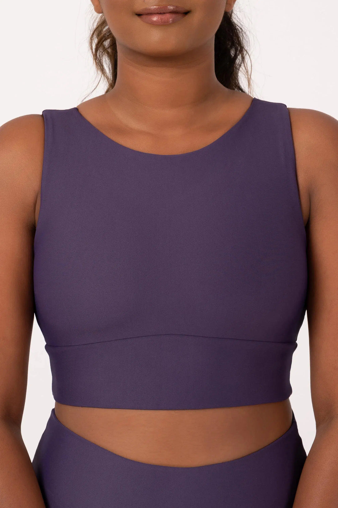 Grape Performance - Reversible Comfort Crop Top-Activewear-Exoticathletica