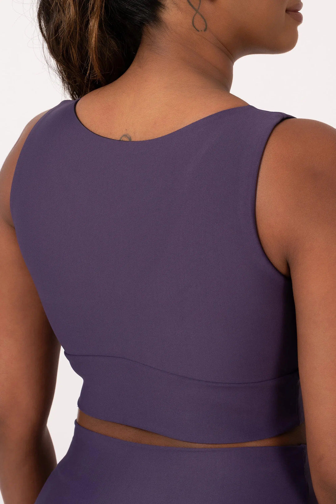 Grape Performance - Reversible Comfort Crop Top-Activewear-Exoticathletica