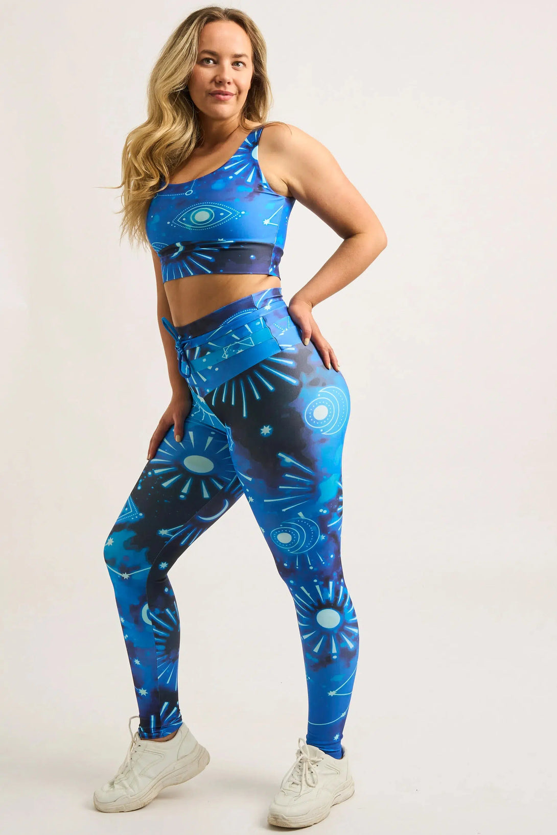 Imagine Nation Performance - Drawstring High Waisted Leggings-Activewear-Exoticathletica