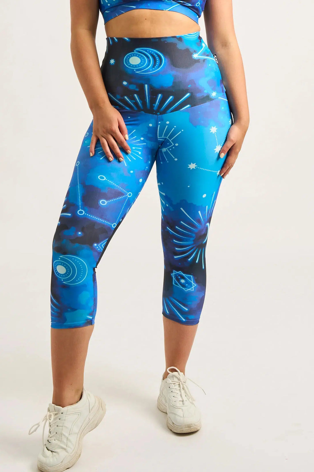 Imagine Nation Performance - Extra High Waisted Capri Leggings-9358328348603-Activewear-Exoticathletica