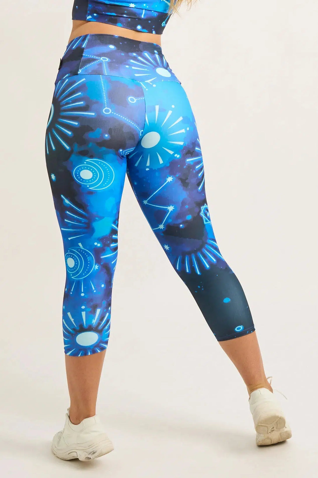 Imagine Nation Performance - Tummy Control High Waisted Capri Leggings-Activewear-Exoticathletica