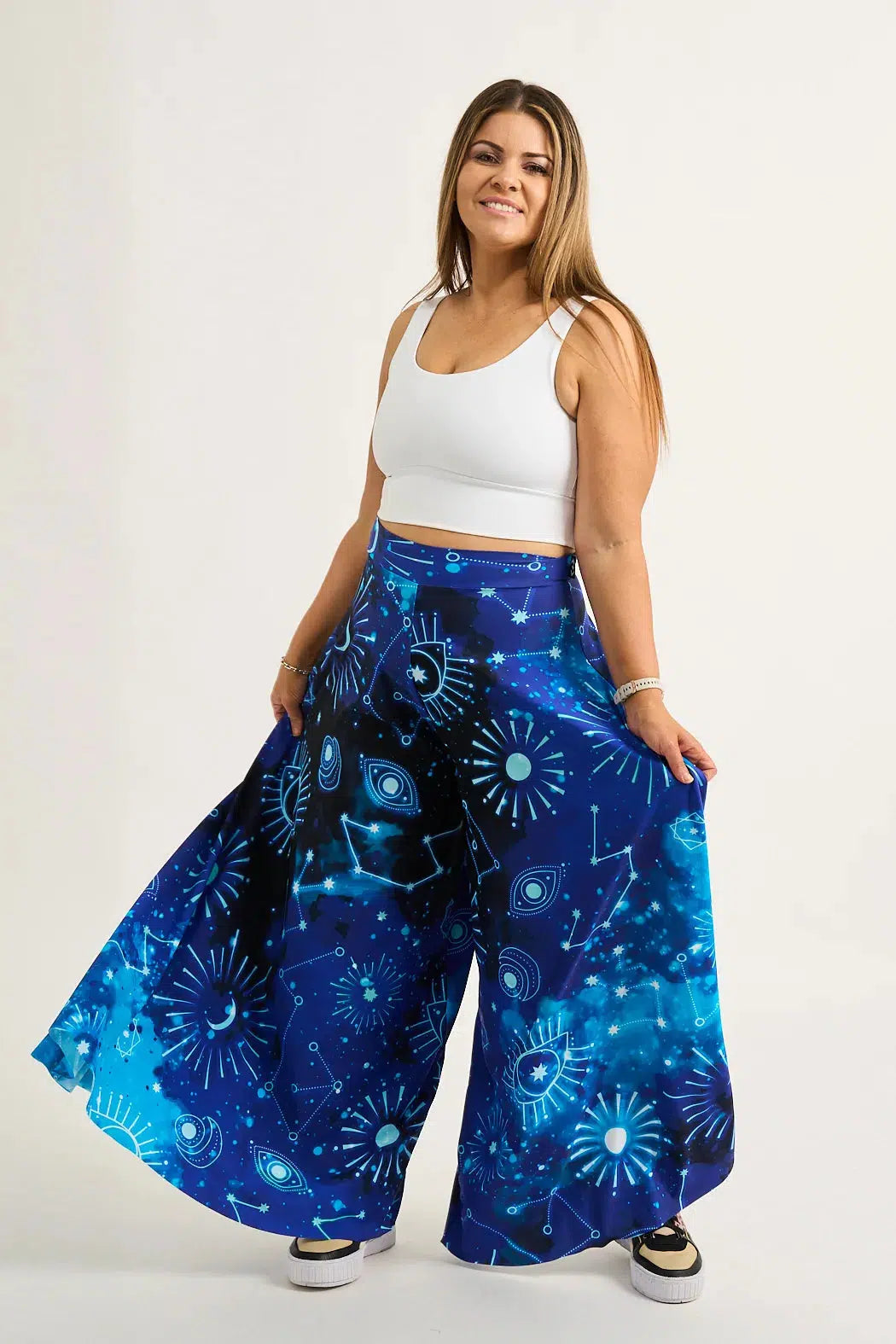 Imagine Nation Silky - Palazzo Pant-Activewear-Exoticathletica