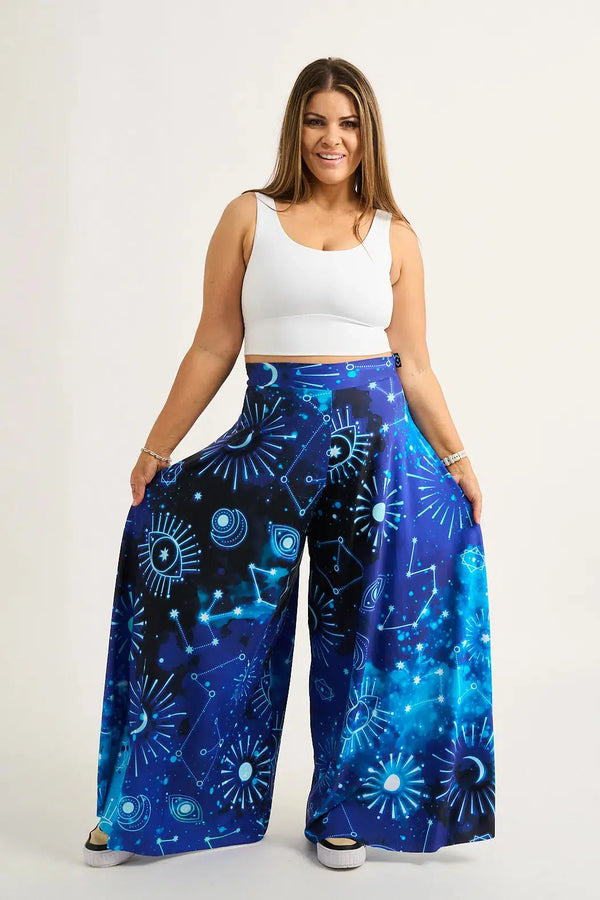 Imagine Nation Silky - Palazzo Pant-Activewear-Exoticathletica