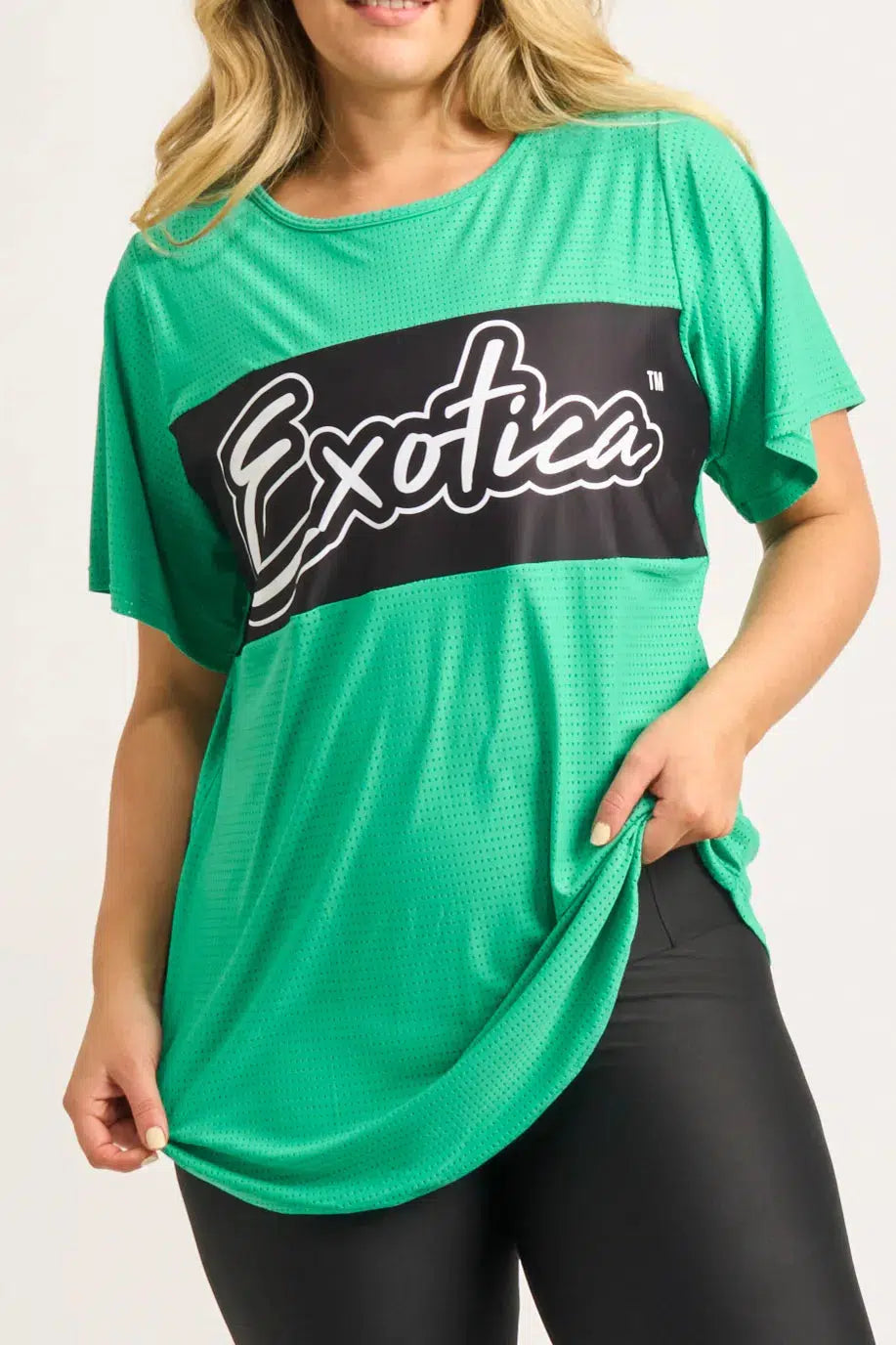 Jade Bball Mesh - Exotica Boyfriend Tee-Activewear-Exoticathletica