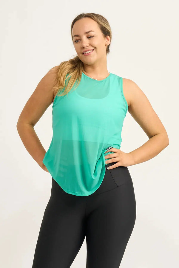 Jade Net - Muscle Back Tank-9358328332114-Activewear-Exoticathletica