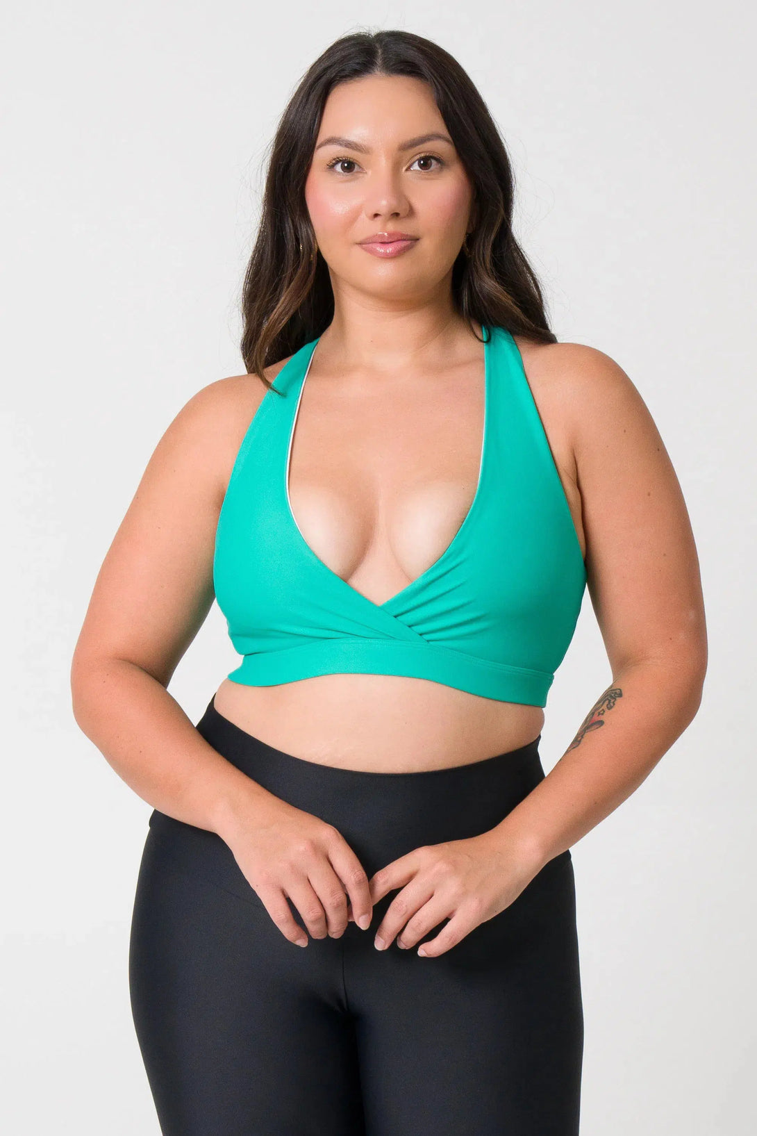 Jade Performance - Cross Over Crop-Activewear-Exoticathletica